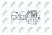Gelenksatz, Antriebswelle Vorderachse radseitig NTY NPZ-PL-052