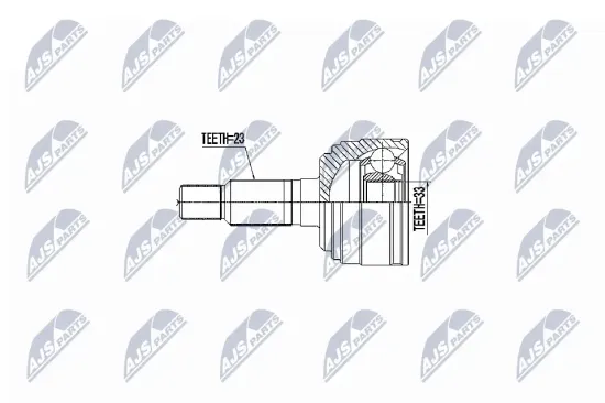 Gelenksatz, Antriebswelle Vorderachse rechts Vorderachse links Vorderachse links NTY NPZ-RE-007 Bild Gelenksatz, Antriebswelle Vorderachse rechts Vorderachse links Vorderachse links NTY NPZ-RE-007