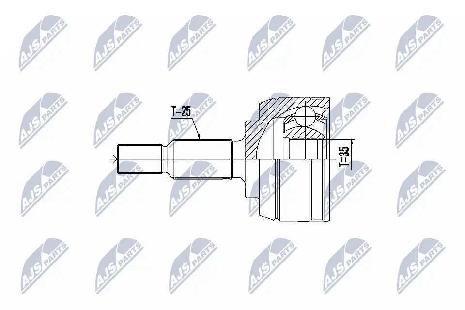 Gelenksatz, Antriebswelle radseitig NTY NPZ-RE-046