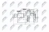 Gelenksatz, Antriebswelle Vorderachse radseitig NTY NPZ-SB-012
