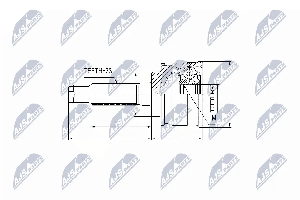 Gelenksatz, Antriebswelle radseitig NTY NPZ-SU-009