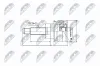 Gelenksatz, Antriebswelle radseitig NTY NPZ-PL-028 Bild Gelenksatz, Antriebswelle radseitig NTY NPZ-PL-028