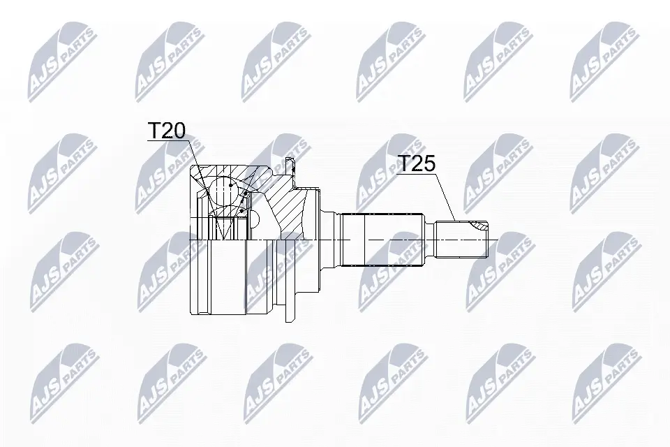Gelenksatz, Antriebswelle Vorderachse links Vorderachse rechts NTY NPZ-SU-035
