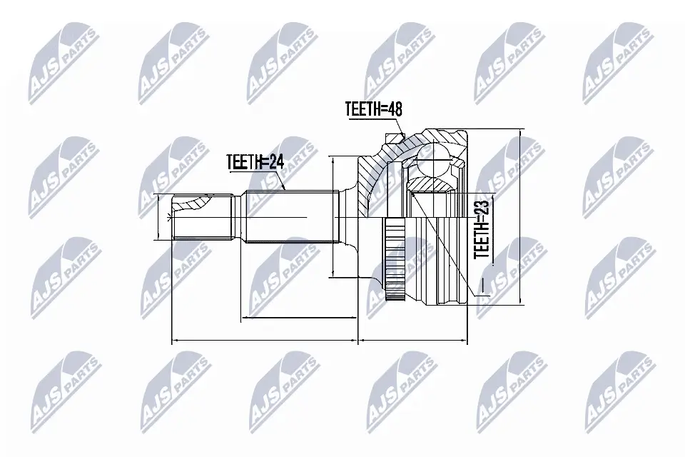 Gelenksatz, Antriebswelle radseitig NTY NPZ-TY-056