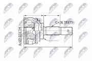 Gelenksatz, Antriebswelle radseitig NTY NPZ-TY-092
