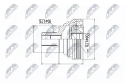 Gelenksatz, Antriebswelle Vorderachse links Vorderachse rechts NTY NPZ-VW-030