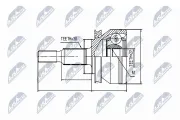 Gelenksatz, Antriebswelle radseitig NTY NPZ-VW-032