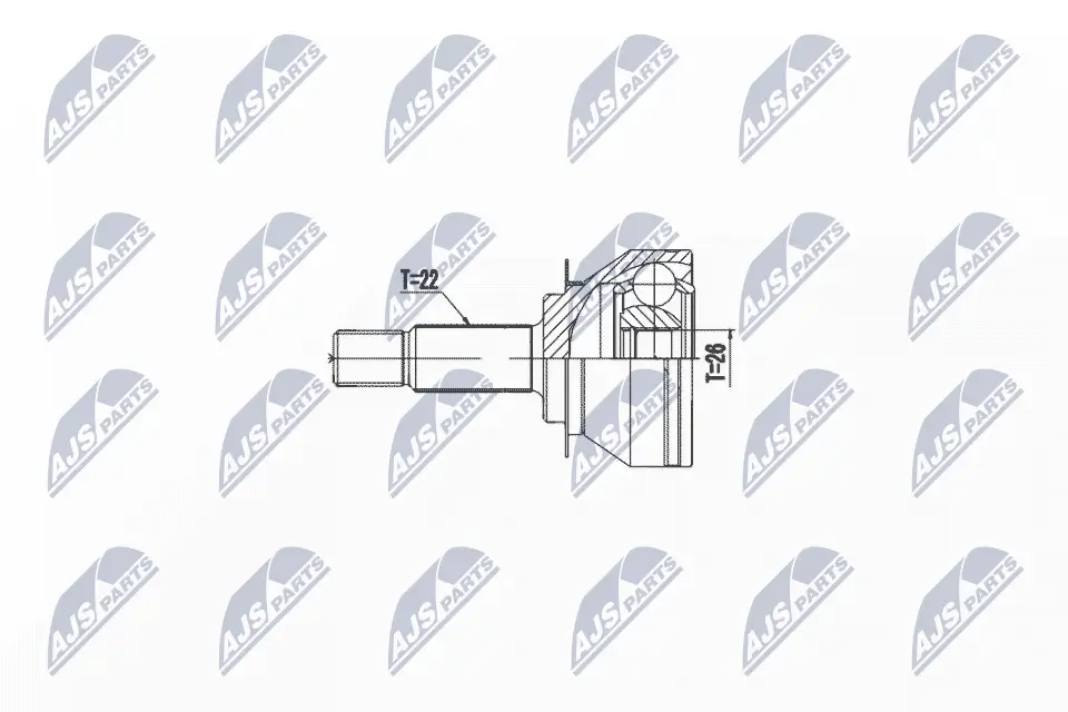 Gelenksatz, Antriebswelle Vorderachse NTY NPZ-VW-046