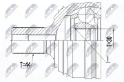 Gelenksatz, Antriebswelle radseitig Vorderachse NTY NPZ-WW-044