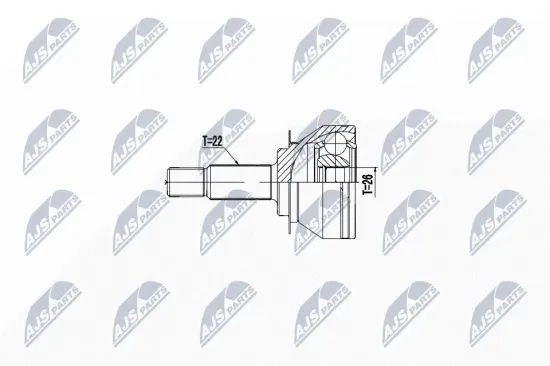 Gelenksatz, Antriebswelle Vorderachse NTY NPZ-WW-046 Bild Gelenksatz, Antriebswelle Vorderachse NTY NPZ-WW-046