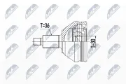 Gelenksatz, Antriebswelle Vorderachse radseitig NTY NPZ-WW-048