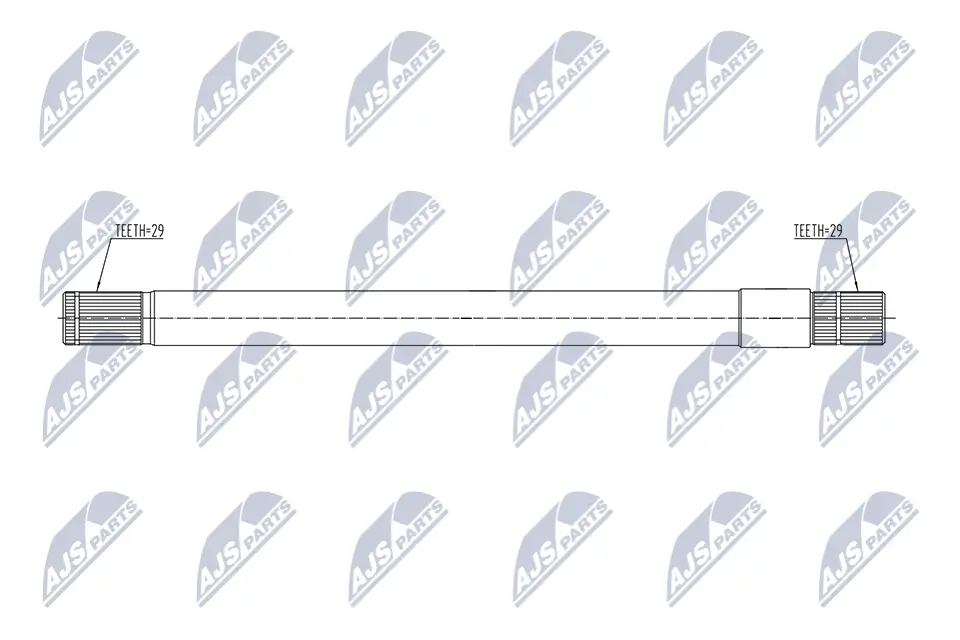 Zwischenwelle Vorderachse rechts NTY NWP-CH-001