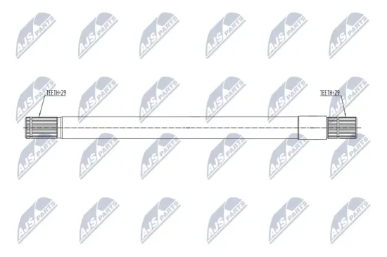 Zwischenwelle Vorderachse rechts NTY NWP-CH-001 Bild Zwischenwelle Vorderachse rechts NTY NWP-CH-001