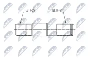 Zwischenwelle Vorderachse links NTY NWP-CH-002