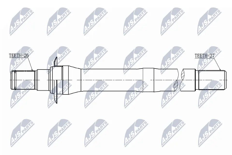 Antriebswelle Vorderachse rechts NTY NWP-HY-506