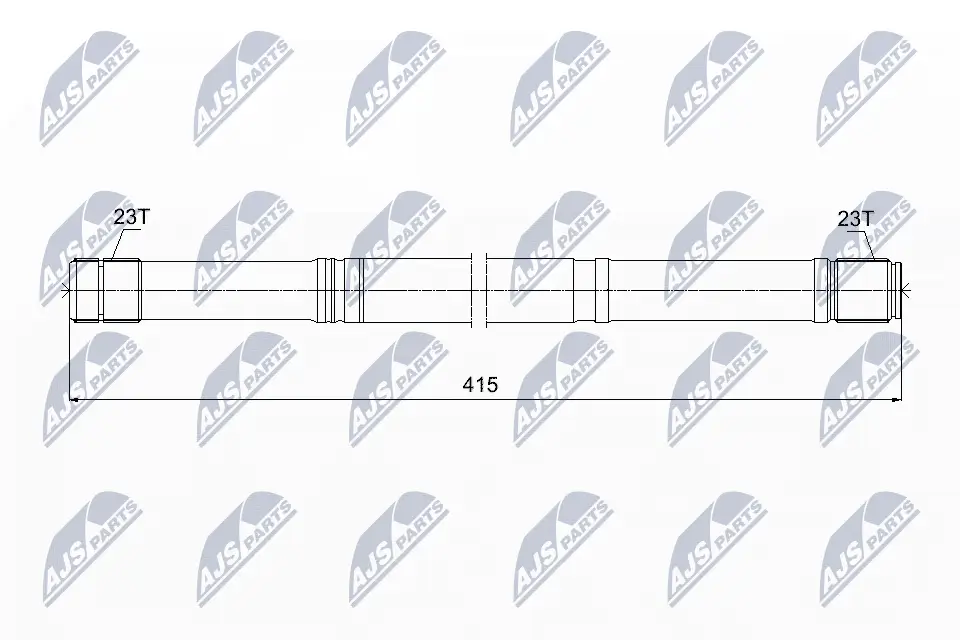 Gelenkwelle, Achsantrieb NTY NWP-TY-012