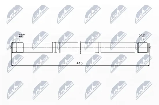 Gelenkwelle, Achsantrieb NTY NWP-TY-012 Bild Gelenkwelle, Achsantrieb NTY NWP-TY-012