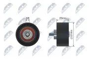 Umlenk-/Führungsrolle, Zahnriemen NTY RNK-AR-010