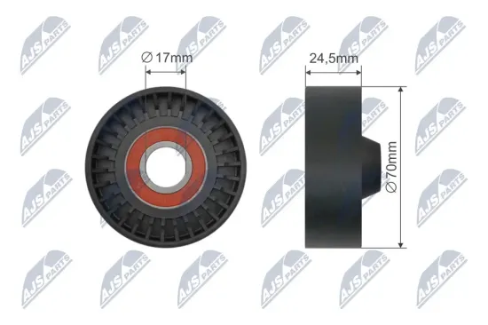 Umlenk-/Führungsrolle, Keilriemen NTY RNK-AR-012 Bild Umlenk-/Führungsrolle, Keilriemen NTY RNK-AR-012