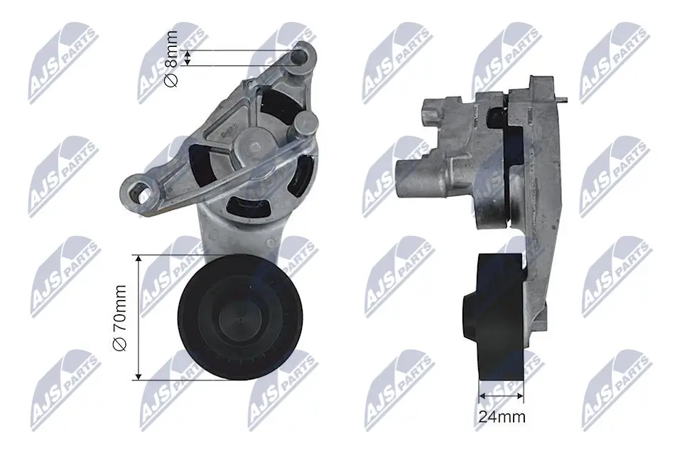Spannrolle, Keilrippenriemen NTY RNK-AU-023