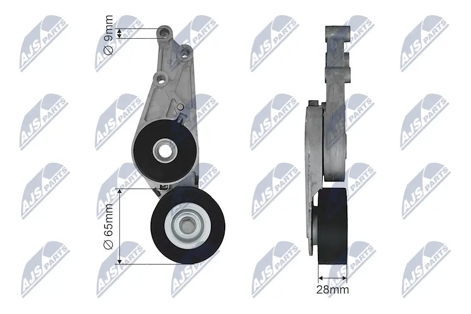 Spannrolle, Keilrippenriemen NTY RNK-AU-026