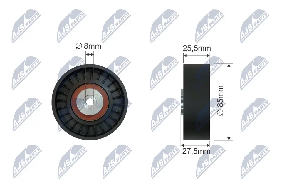 Umlenk-/Führungsrolle, Keilriemen NTY RNK-AU-038