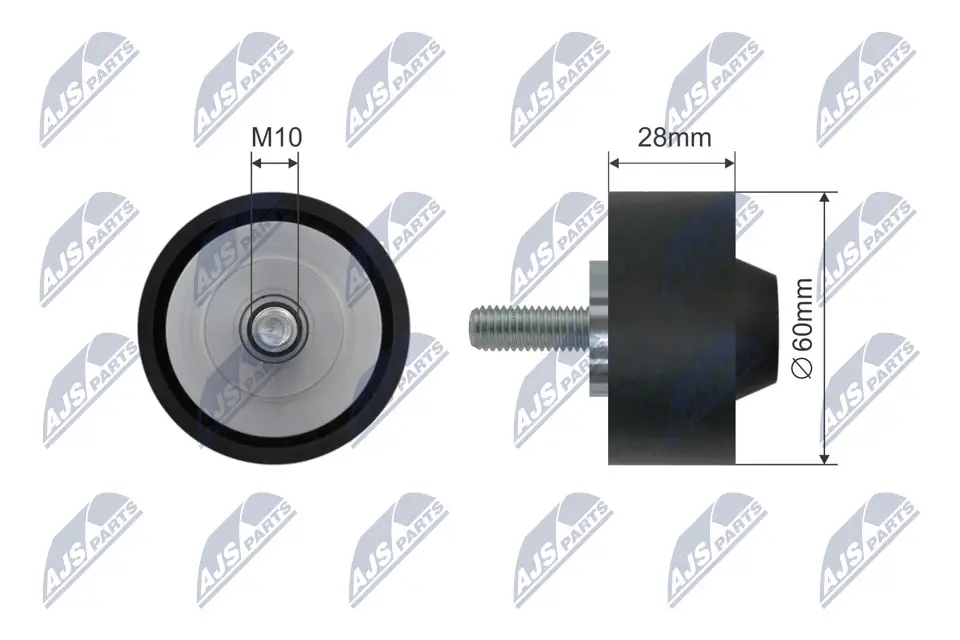 Umlenk-/Führungsrolle, Keilriemen NTY RNK-AU-039