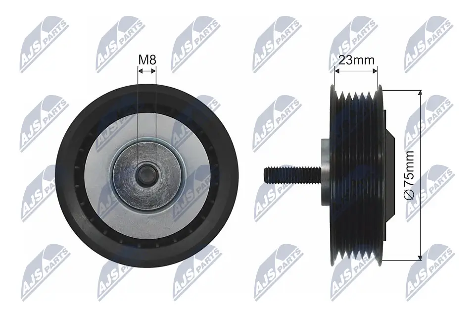 Umlenk-/Führungsrolle, Keilriemen NTY RNK-AU-041