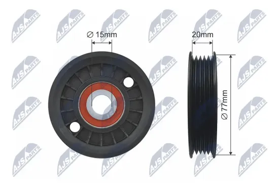Umlenk-/Führungsrolle, Keilriemen NTY RNK-AU-044 Bild Umlenk-/Führungsrolle, Keilriemen NTY RNK-AU-044