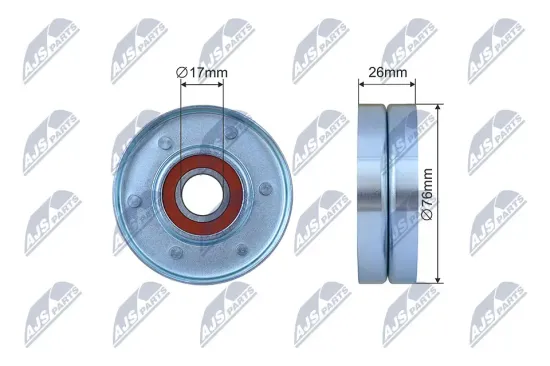 Spannrolle, Keilrippenriemen NTY RNK-AU-059 Bild Spannrolle, Keilrippenriemen NTY RNK-AU-059