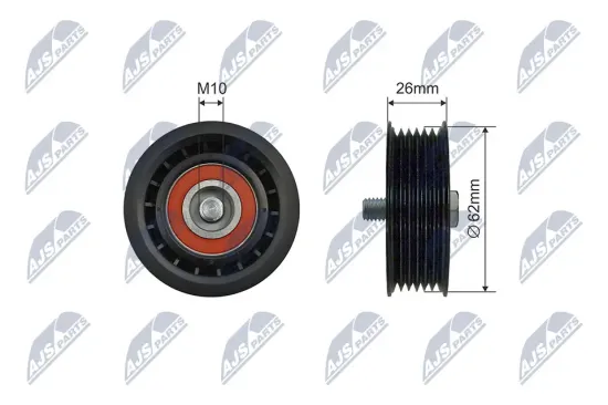 Spannrolle, Keilrippenriemen NTY RNK-AU-061 Bild Spannrolle, Keilrippenriemen NTY RNK-AU-061