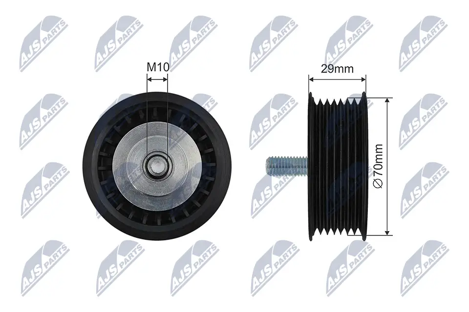 Spannrolle, Keilrippenriemen NTY RNK-AU-073