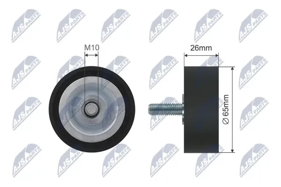 Spannrolle, Keilrippenriemen NTY RNK-BM-002B Bild Spannrolle, Keilrippenriemen NTY RNK-BM-002B