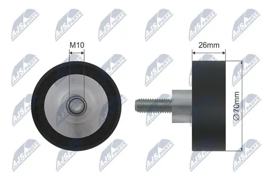 Umlenk-/Führungsrolle, Keilrippenriemen NTY RNK-BM-009 Bild Umlenk-/Führungsrolle, Keilrippenriemen NTY RNK-BM-009