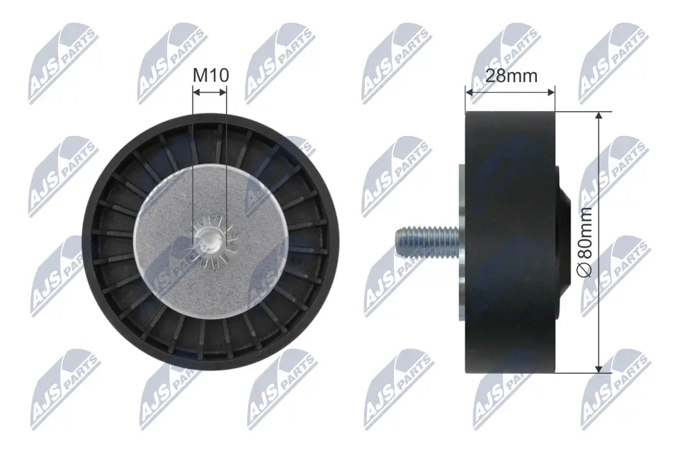 Umlenk-/Führungsrolle, Keilriemen NTY RNK-BM-025