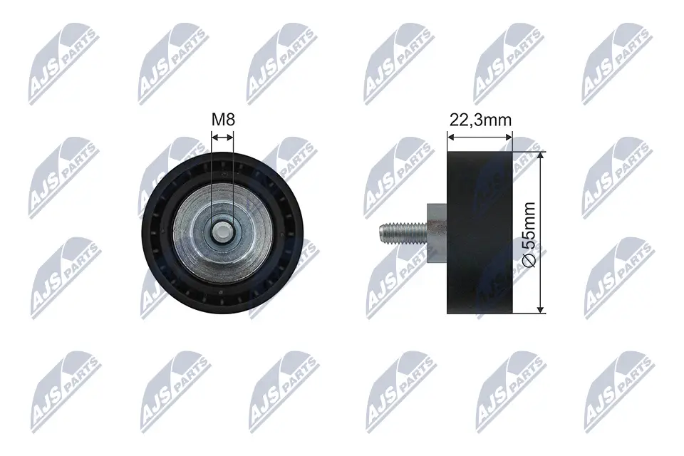 Umlenk-/Führungsrolle, Keilrippenriemen NTY RNK-BM-067