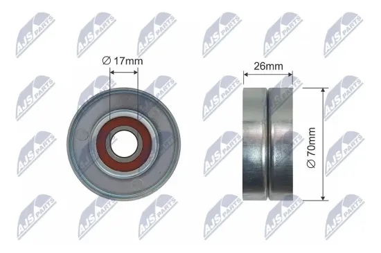 Spannrolle, Keilrippenriemen NTY RNK-CH-008A Bild Spannrolle, Keilrippenriemen NTY RNK-CH-008A