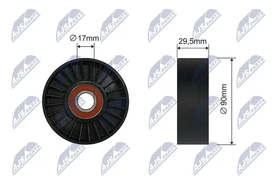 Spannrolle, Keilrippenriemen NTY RNK-CH-009A