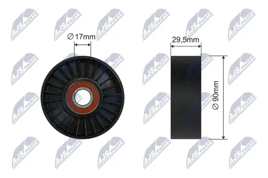 Spannrolle, Keilrippenriemen NTY RNK-CH-009A Bild Spannrolle, Keilrippenriemen NTY RNK-CH-009A