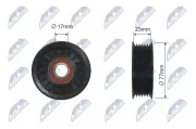 Spannrolle, Keilrippenriemen NTY RNK-CH-014