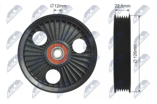 Umlenk-/Führungsrolle, Keilrippenriemen NTY RNK-CH-026 Bild Umlenk-/Führungsrolle, Keilrippenriemen NTY RNK-CH-026
