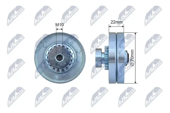Spannrolle, Keilrippenriemen NTY RNK-CH-039 Bild Spannrolle, Keilrippenriemen NTY RNK-CH-039