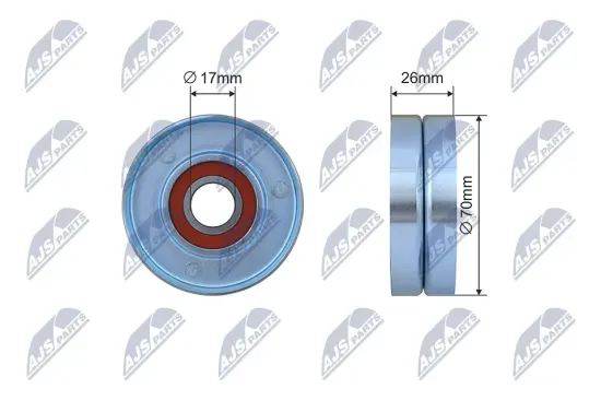 Spannrolle, Keilrippenriemen NTY RNK-CH-042 Bild Spannrolle, Keilrippenriemen NTY RNK-CH-042
