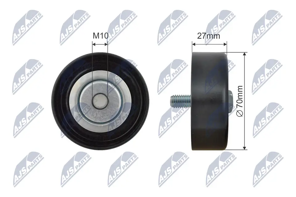 Umlenk-/Führungsrolle, Keilrippenriemen NTY RNK-CH-050