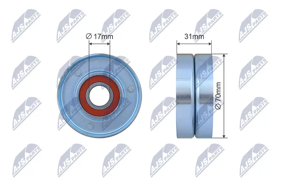 Spannrolle, Keilrippenriemen NTY RNK-CH-053