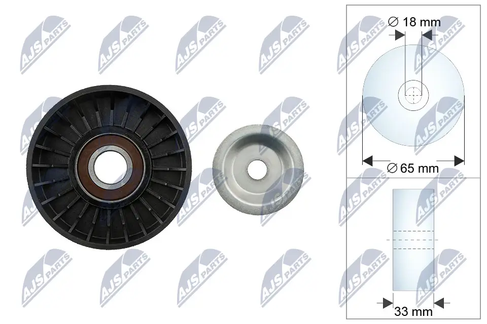 Umlenk-/Führungsrolle, Keilriemen NTY RNK-CH-054