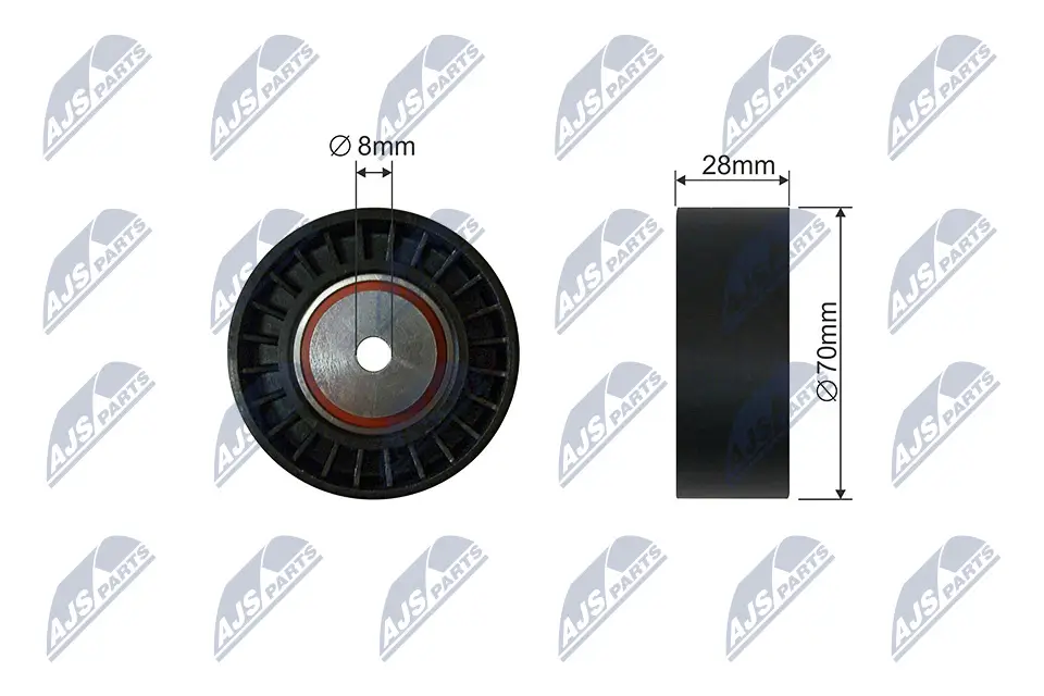 Spannrolle, Keilrippenriemen NTY RNK-CT-050