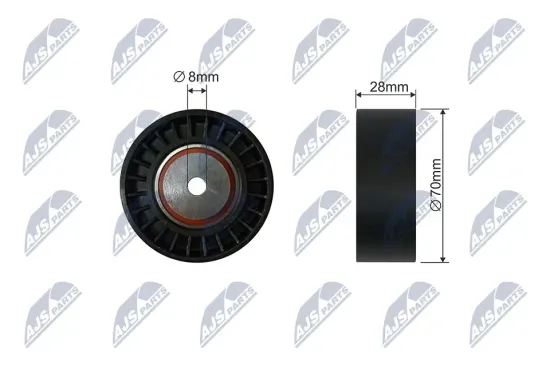 Spannrolle, Keilrippenriemen NTY RNK-CT-050 Bild Spannrolle, Keilrippenriemen NTY RNK-CT-050