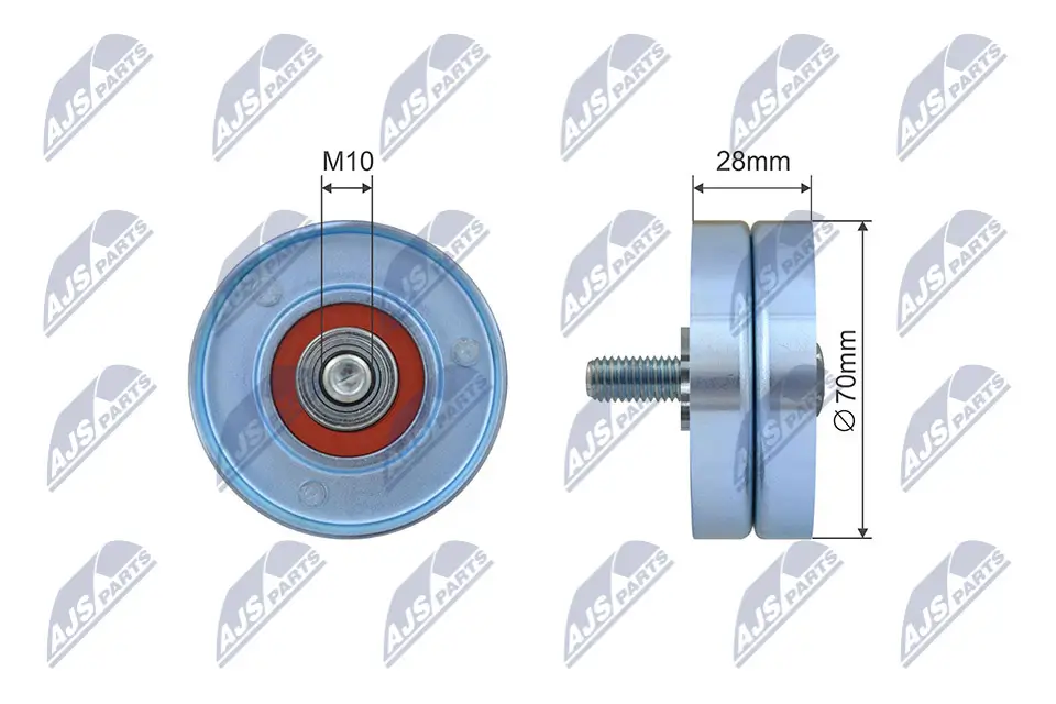 Spannrolle, Keilrippenriemen NTY RNK-CT-055