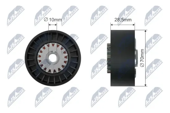 Spannrolle, Keilrippenriemen NTY RNK-CT-057 Bild Spannrolle, Keilrippenriemen NTY RNK-CT-057